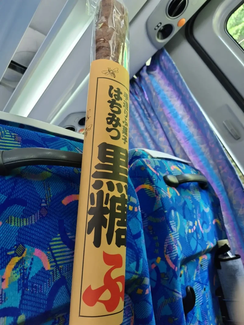 関ヶ原鍾乳洞で購入したお土産「黒糖ふ菓子」