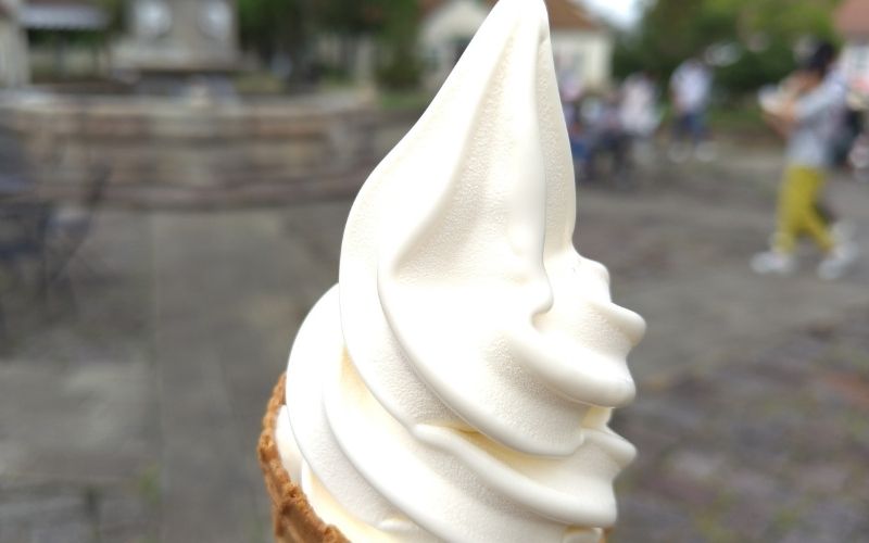 滋賀農業公園ブルーメの丘で食べたソフトクリーム