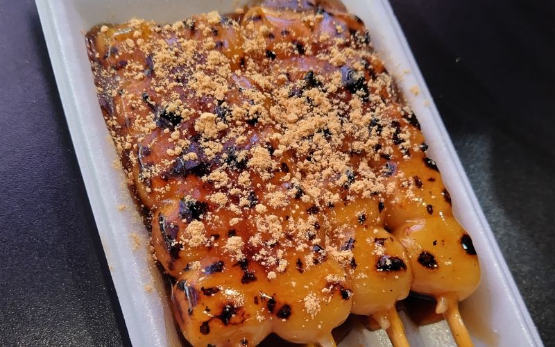 大原三千院 御殿門向かいの店で買ったみたらし団子