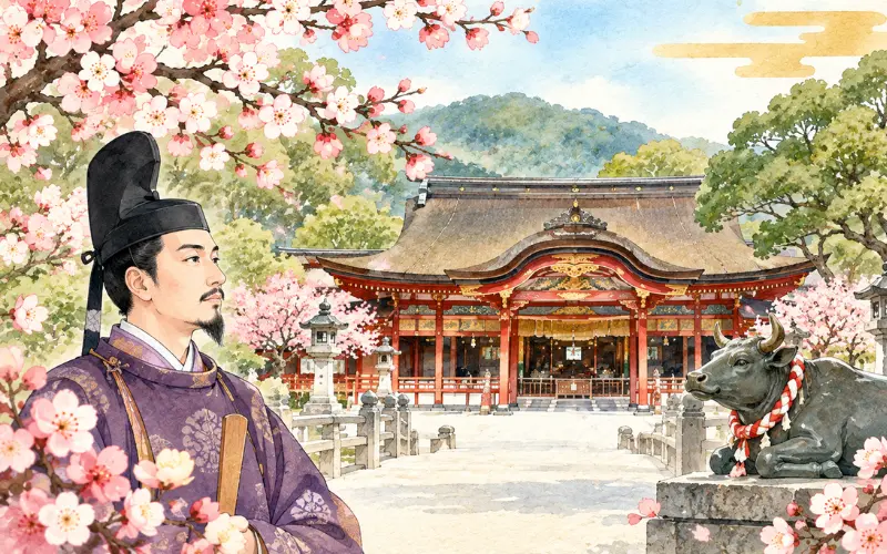 菅原道真公と太宰府天満宮のイメージ画像