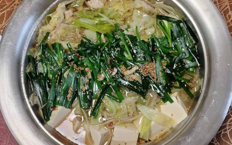 自宅で作ったもつ鍋