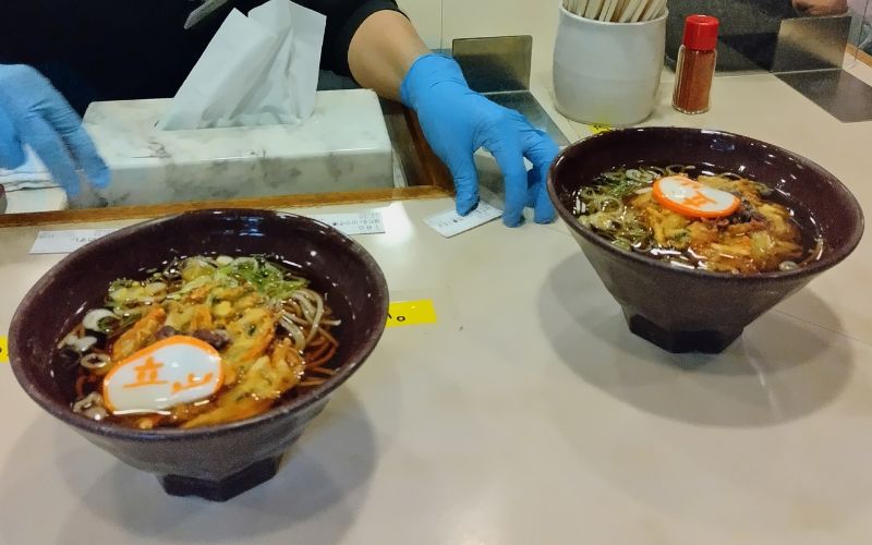 ホタルイカのかき揚げそば