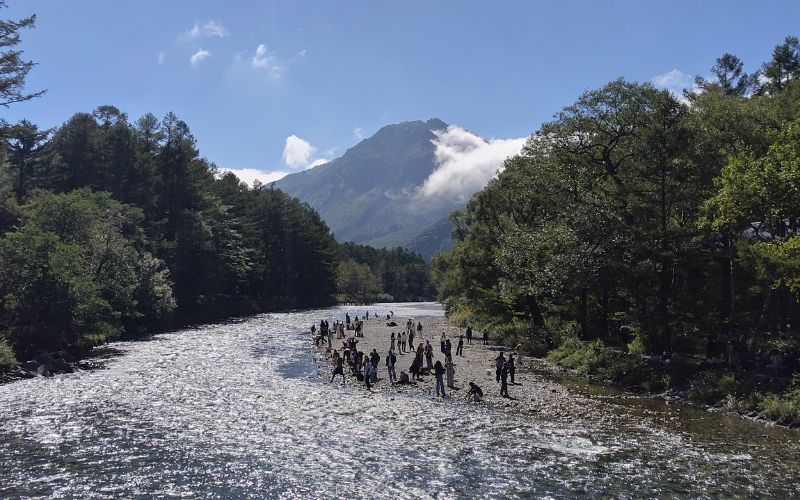 河童橋から焼岳